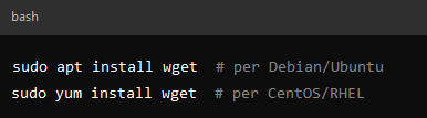installare wget